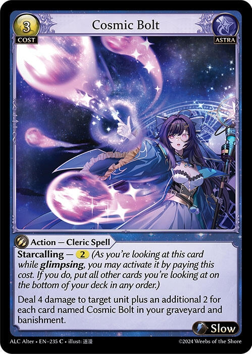 Cosmic Bolt (235) (Alchemical Revolution Alter Edition)