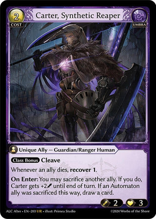Carter, Synthetic Reaper (203) (Alchemical Revolution Alter Edition)