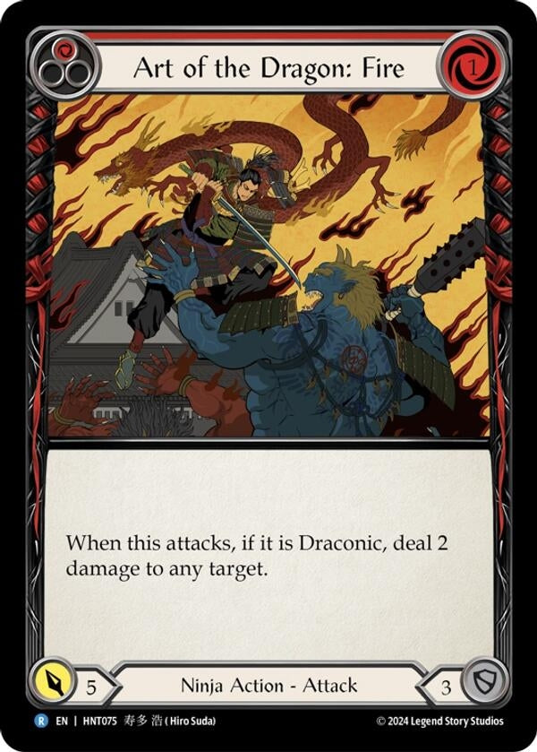Art of the Dragon: Fire (HNT075) - Flesh and Blood TCG Single