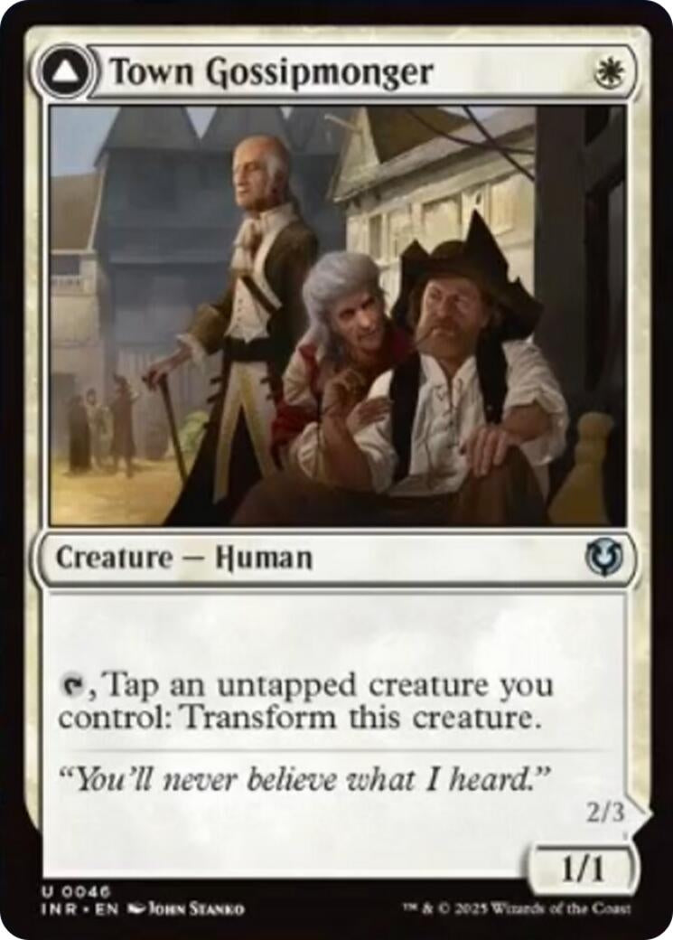 Town Gossipmonger // Incited Rabble (46) [INR] - MTG Single