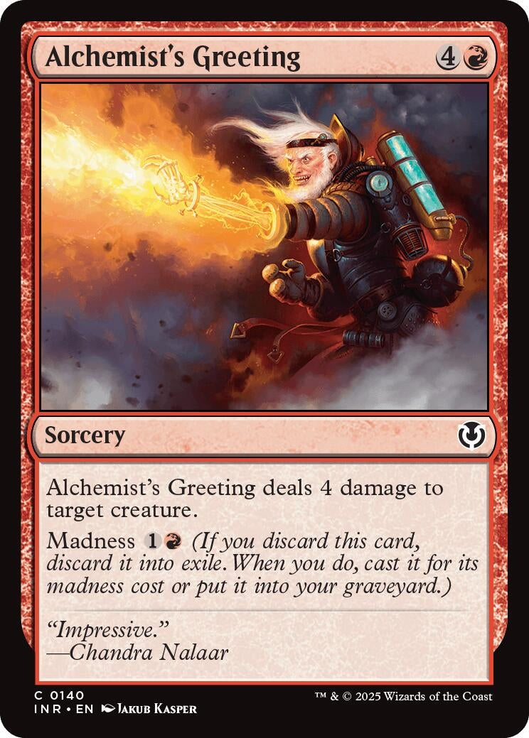 Alchemist’s Greeting (140) (INR) - MTG Single