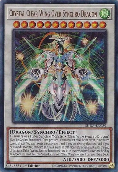 Crystal Clear Wing Over Synchro Dragon (SUDA-EN039) (Supreme Darkness)