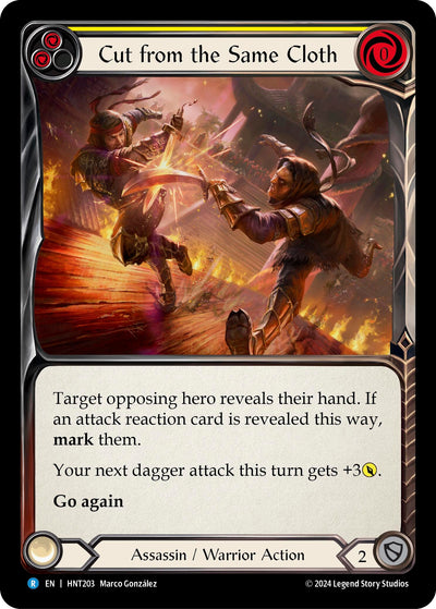 Cut from the Same Cloth (Yellow) (HNT203)