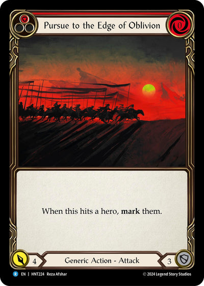 Pursue to the Edge of Oblivion (Red) (HNT224)