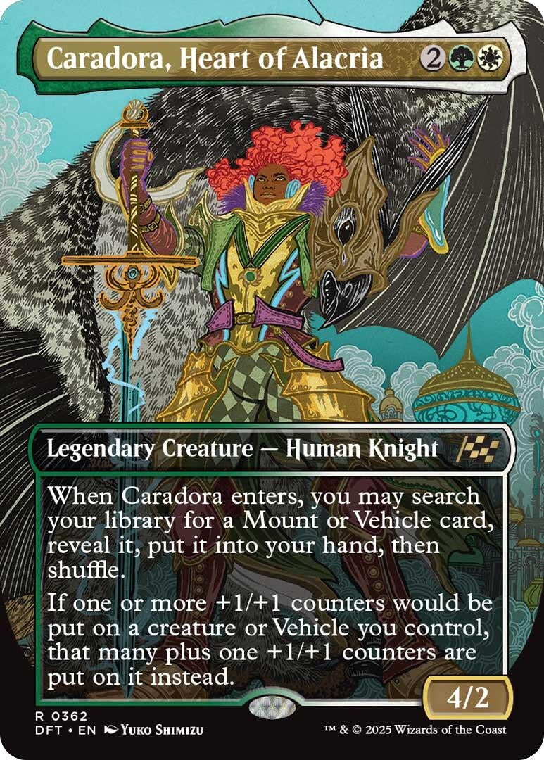 Image for Caradora, Heart of Alacria (Borderless) (362) (Aetherdrift) - Magic: The Gathering