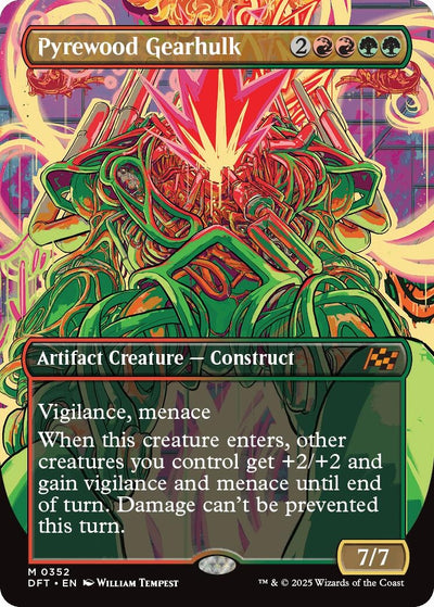 Pyrewood Gearhulk (Borderless) (352) [Aetherdrift]