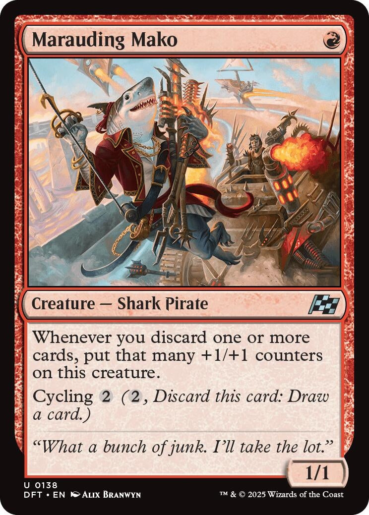 Image for Marauding Mako (138) (Aetherdrift) - Magic: The Gathering