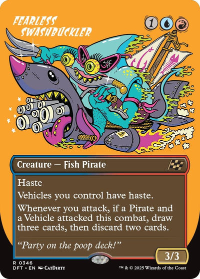 Fearless Swashbuckler (Borderless) (346) [Aetherdrift]