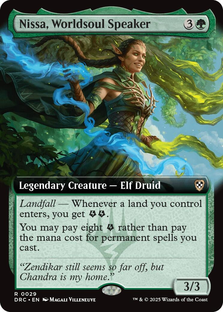 Image for Nissa, Worldsoul Speaker (Extended Art) (29) (Commander: Aetherdrift) - Magic: The Gathering