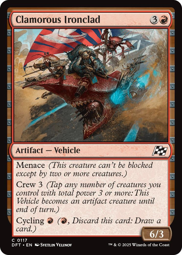 Image for Clamorous Ironclad (117) (Aetherdrift) - Magic: The Gathering