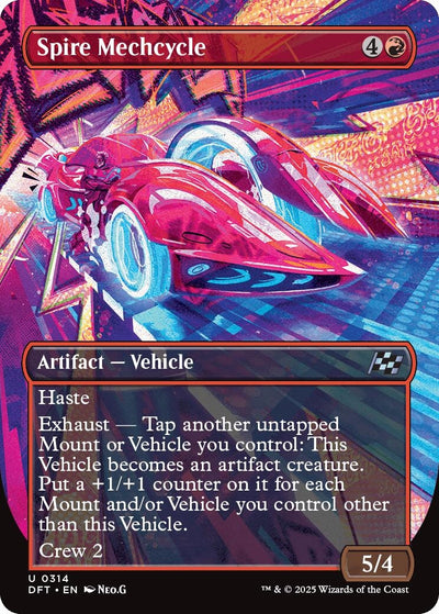Spire Mechcycle (Borderless) (314) [Aetherdrift]