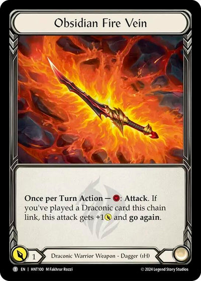 Obsidian Fire Vein // Kunai of Retribution (HNT100//HNT056)