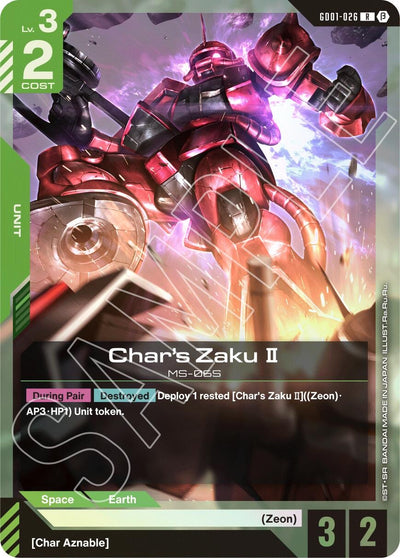 Char's Zaku II (GD01-026) [Edition Beta]