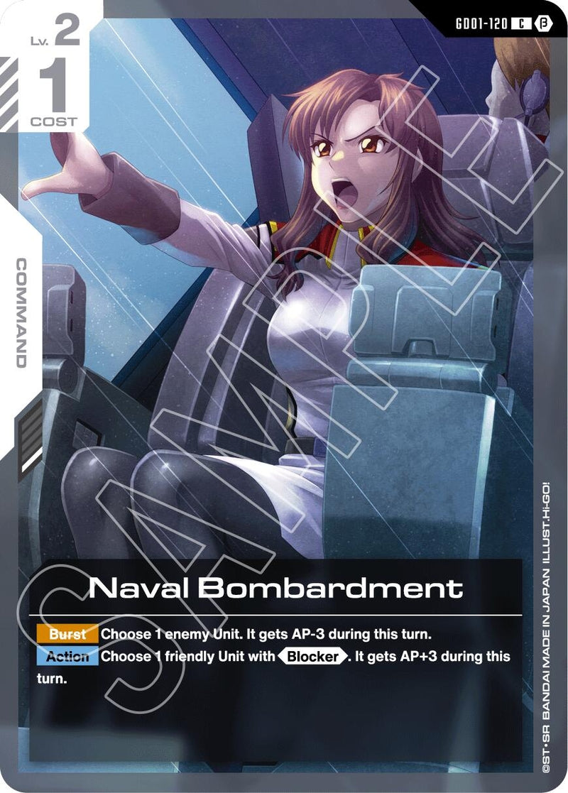 Image for Naval Bombardment (GD01-120) (Edition Beta) - Gundam Card Game