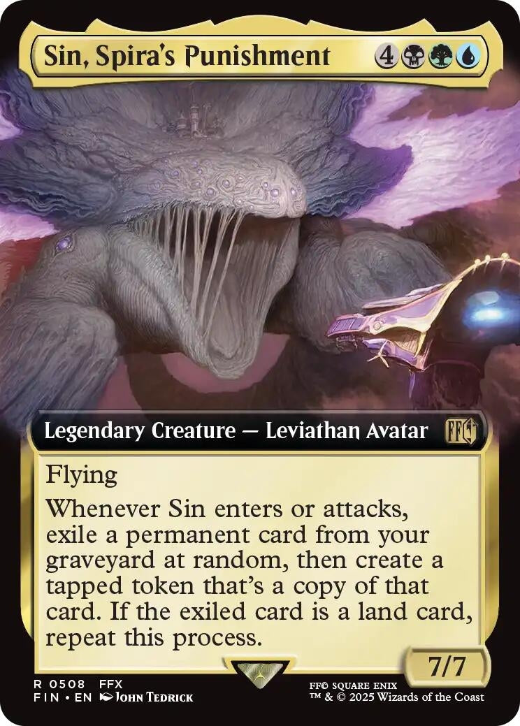 Image for Sin, Spira's Punishment (Extended Art) (508) (FINAL FANTASY) - Magic: The Gathering