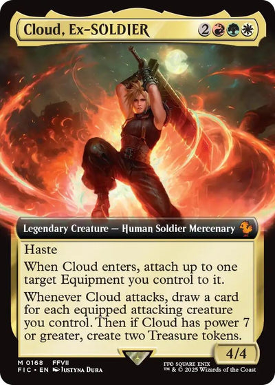 Cloud, Ex-SOLDIER (Extended Art) (168) (Commander: FINAL FANTASY)