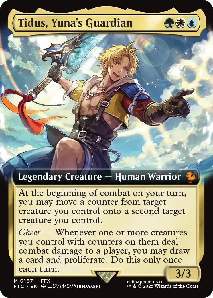Tidus, Yuna's Guardian (Extended Art) (187) (Commander: FINAL FANTASY)