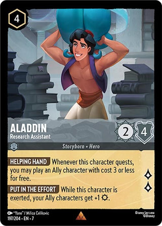 Image for Aladdin - Research Assistant (197/204) [Archazia's Island] - Disney Lorcana
