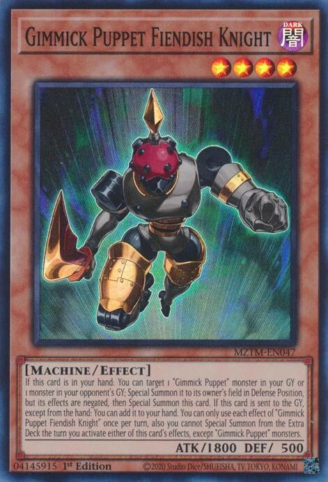 Gimmick Puppet Fiendish Knight (MZTM-EN047) (Maze of the Master)