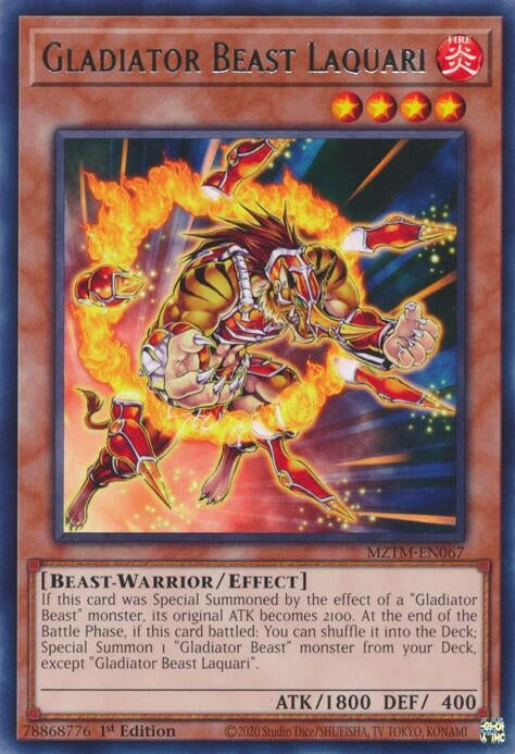 Gladiator Beast Laquari (MZTM-EN067) (Maze of the Master)
