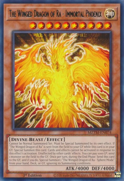 The Winged Dragon of Ra - Immortal Phoenix (MZTM-EN074) (Maze of the Master)