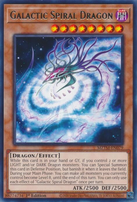 Galactic Spiral Dragon (MZTM-EN079) (Maze of the Master)
