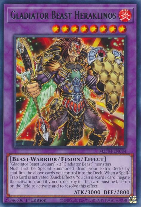 Gladiator Beast Heraklinos (MZTM-EN084) (Maze of the Master)