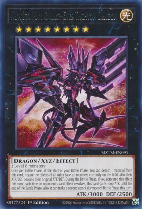Number 107: Galaxy-Eyes Tachyon Dragon (MZTM-EN091) (Maze of the Master)