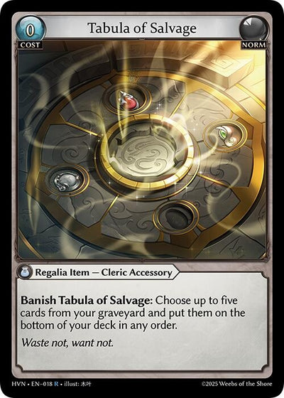 Tabula of Salvage (018) (Abyssal Heaven)