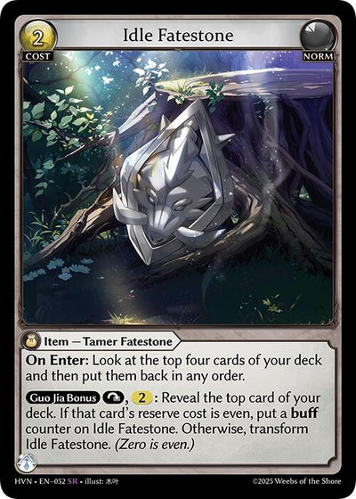 Idle Fatestone // Bolstered Boar (052) (Abyssal Heaven)