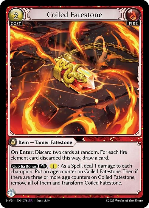 Coiled Fatestone // Serpentine Judicator (078) (Abyssal Heaven)