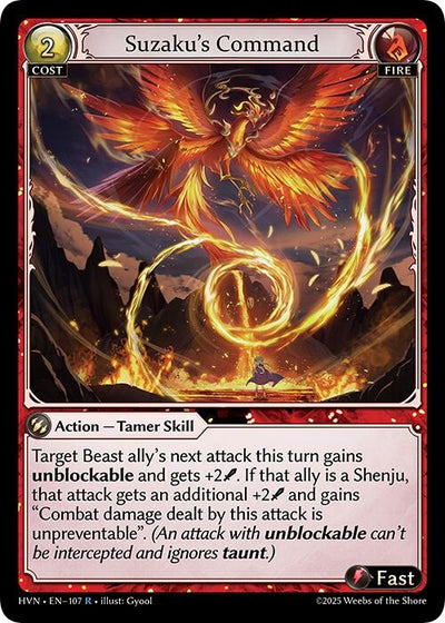 Suzaku's Command (107) (HVN)