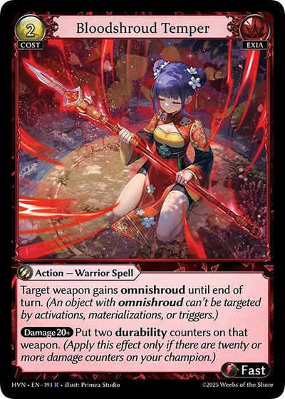 Bloodshroud Temper (191) (HVN)