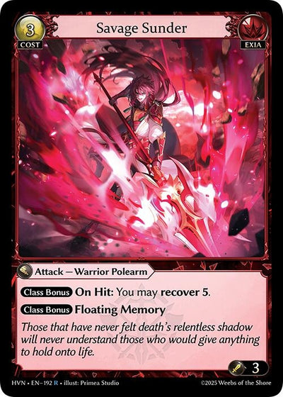 Savage Sunder (192) (HVN)
