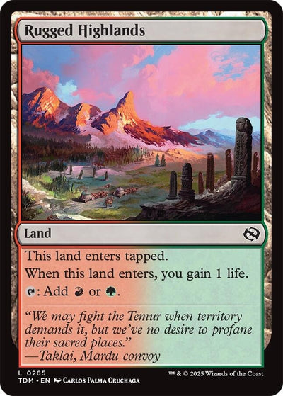 Rugged Highlands (265) (Tarkir: Dragonstorm)