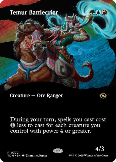 Temur Battlecrier (Borderless) (372) (Tarkir: Dragonstorm)
