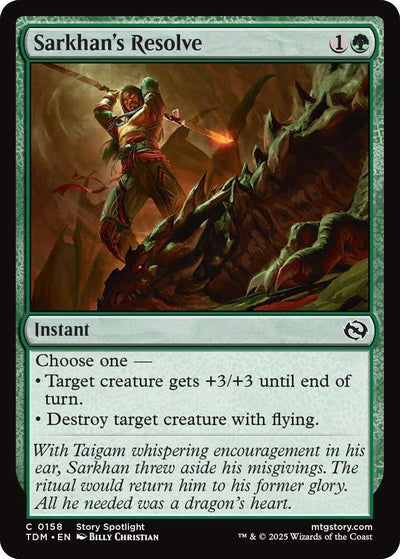Sarkhan's Resolve (158) (Tarkir: Dragonstorm)