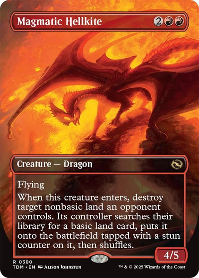 Magmatic Hellkite (Borderless) (380) (Tarkir: Dragonstorm)