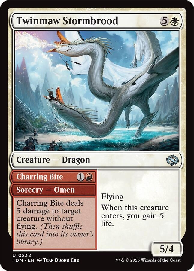 Image for Twinmaw Stormbrood (232) (Tarkir: Dragonstorm) - Magic: The Gathering