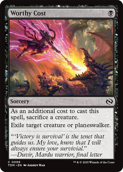 Worthy Cost (99) (Tarkir: Dragonstorm)