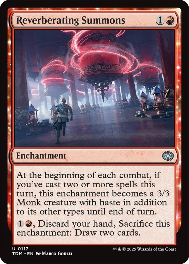 Image for Reverberating Summons (117) (Tarkir: Dragonstorm) - Magic: The Gathering
