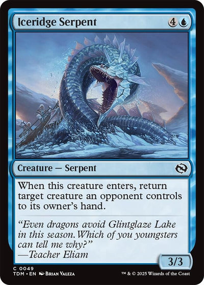Iceridge Serpent (49) (Tarkir: Dragonstorm)