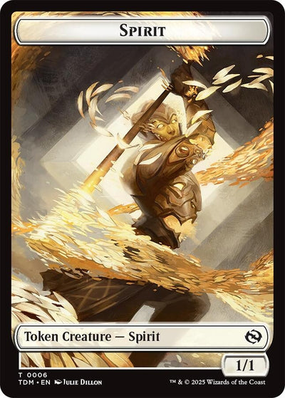 Spirit (0006) // Spirit (0007) Double-Sided Token (6 // 7) (Tarkir: Dragonstorm)