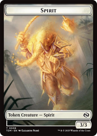 Spirit (0008) // Spirit (0009) Double-Sided Token (8 // 9) (Tarkir: Dragonstorm)