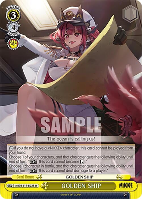 GOLDEN SHIP (NIK/S117-E025 U) (GODDESS OF VICTORY: NIKKE)