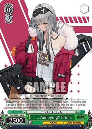 "... Annoying" Frima (NIK/S117-E042 U) (GODDESS OF VICTORY: NIKKE)