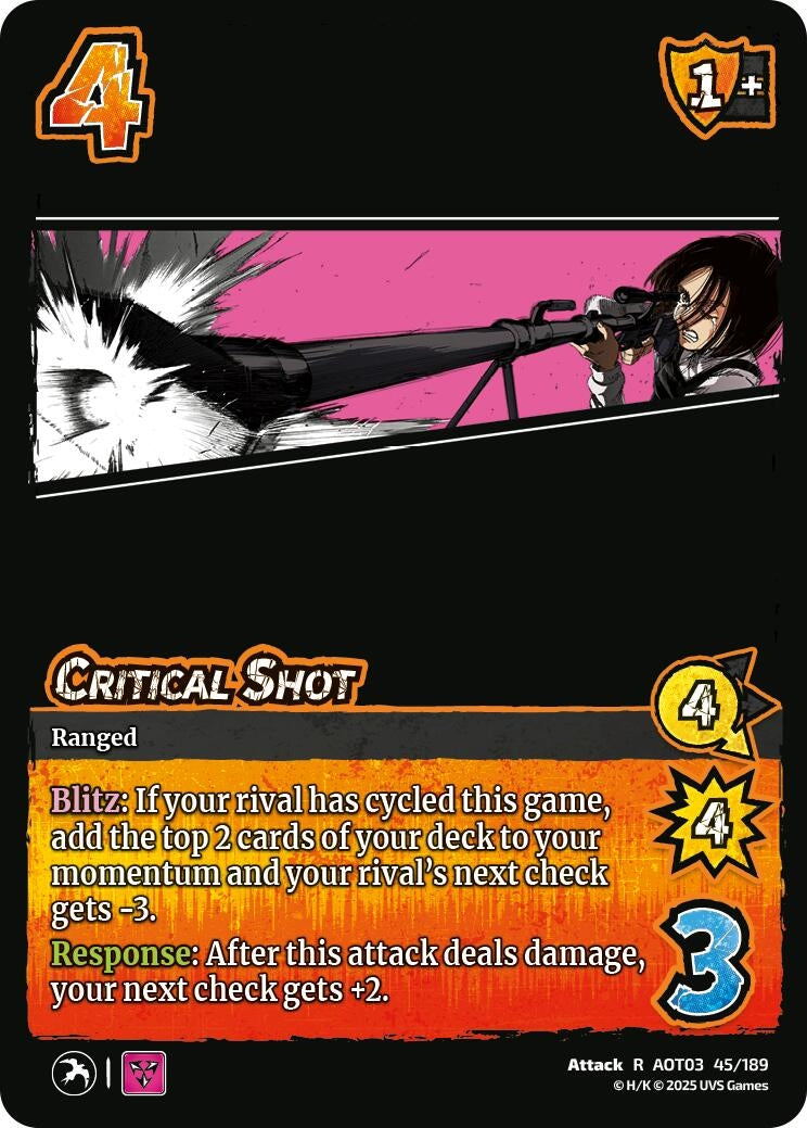 Critical Shot (45/189) (Attack on Titan: Apocalypse)