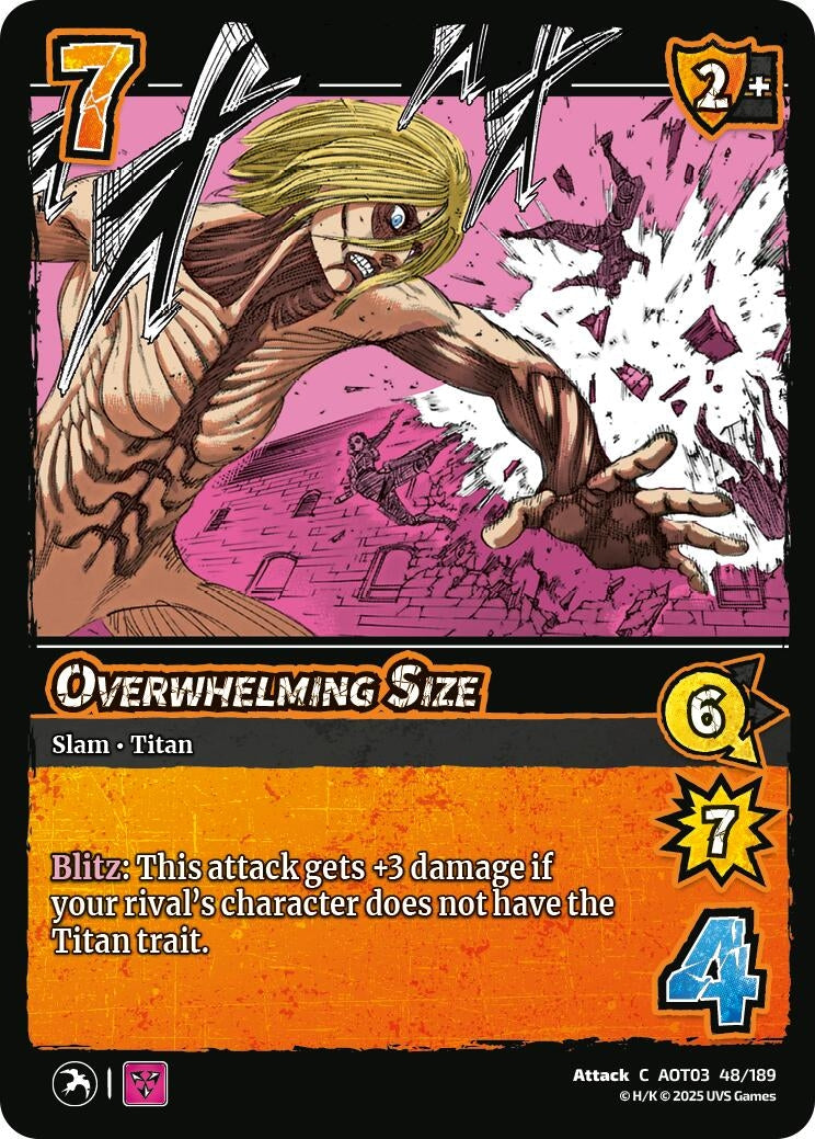 Overwhelming Size (48/189) (Attack on Titan: Apocalypse)