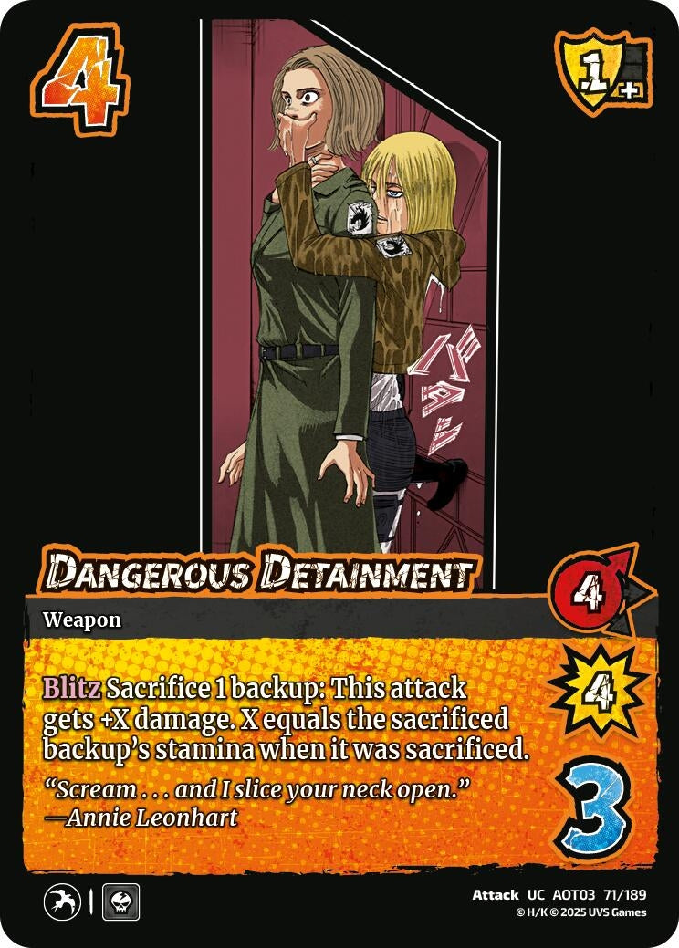 Dangerous Detainment (71/189) (Attack on Titan: Apocalypse)