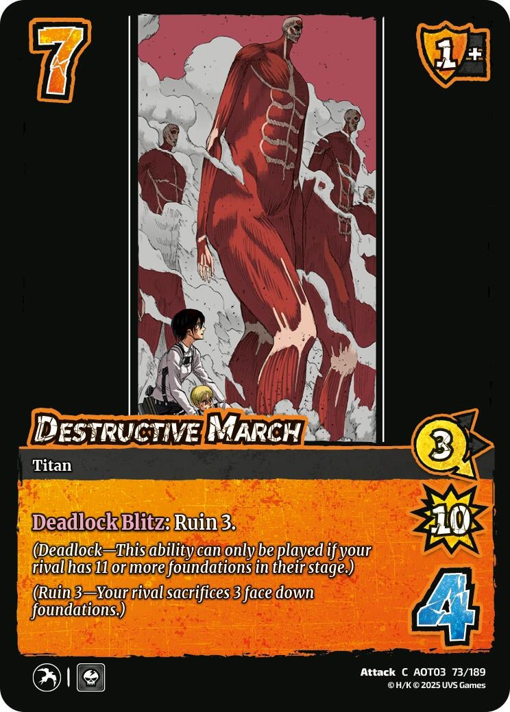 Destructive March (73/189) (Attack on Titan: Apocalypse)